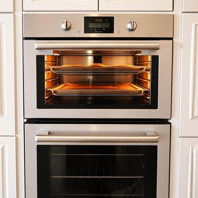 Professional double oven repair technician servicing a wall double oven in The Woodlands TX home - Expert Double Oven Repair Service
